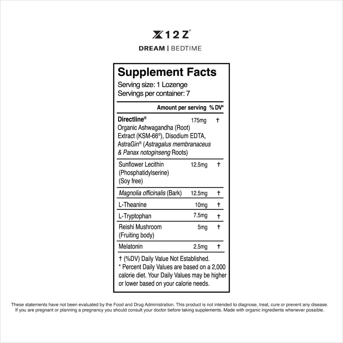 DREAM + DREAM (melatonin free)
14-Days