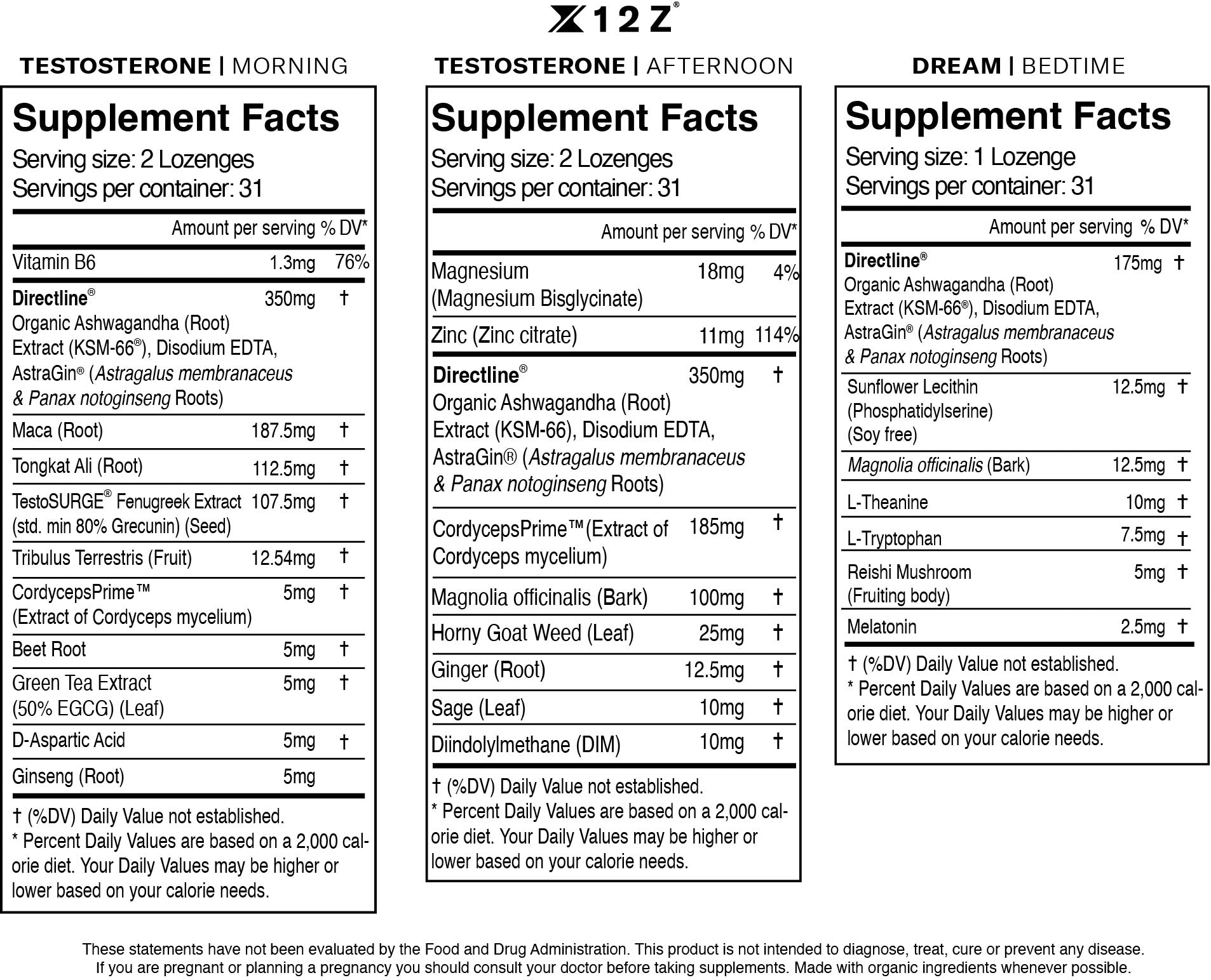 The Testosterone System™ Melatonin Free